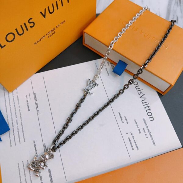 réplica,joyas,joyería,1:1,replica,fake,lujo,barato Collar Louuis Vuitton Contador RW nuevo modelo de pareja de estilo (DE30)