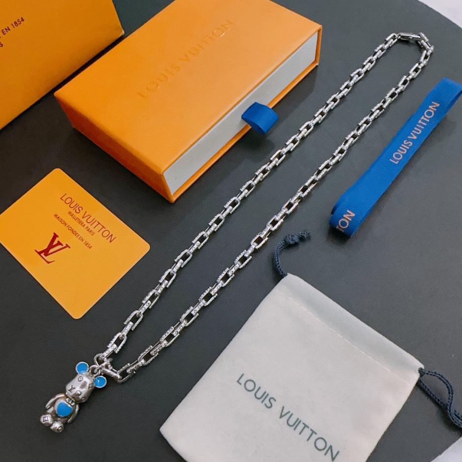 réplica,joyas,joyería,1:1,replica,fake,lujo,barato réplica,joyas,joyería,1:1,replica,fake,lujo,barato Collar Louuis Vuitton Contador RW nuevo modelo de pareja de estilo (38FF)