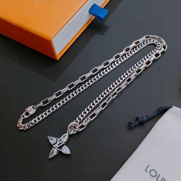 réplica,joyas,joyería,1:1,replica,fake,lujo,barato Collar Louuis Vuitton Contador RW nuevo modelo de pareja de estilo (4C27)