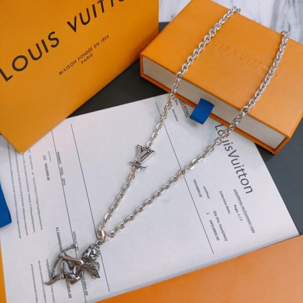 réplica,joyas,joyería,1:1,replica,fake,lujo,barato Collar Louuis Vuitton Contador RW nuevo modelo de pareja de estilo (73AB)