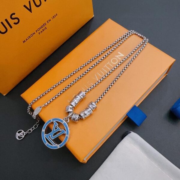 réplica,joyas,joyería,1:1,replica,fake,lujo,barato Collar Louuis Vuitton Contador RW nuevo modelo de pareja de estilo (3C25)