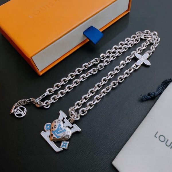 réplica,joyas,joyería,1:1,replica,fake,lujo,barato Collar Louuis Vuitton RW contador nuevo estilo modelo pareja (56E9)