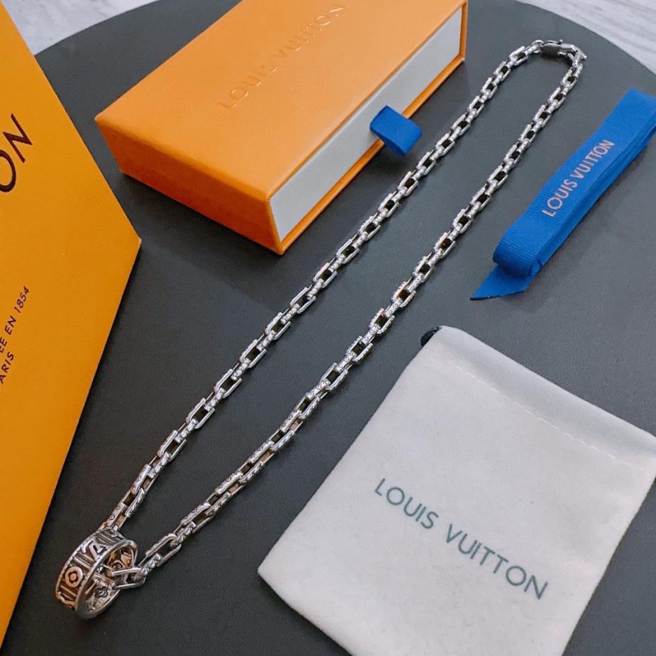 réplica,joyas,joyería,1:1,replica,fake,lujo,barato réplica,joyas,joyería,1:1,replica,fake,lujo,barato Collar Louuis Vuitton Contador RW nuevo modelo de pareja de estilo (3200)