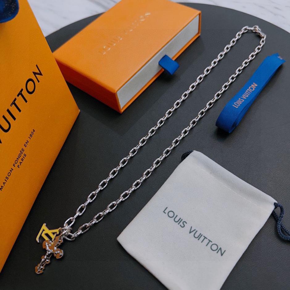 réplica,joyas,joyería,1:1,replica,fake,lujo,barato réplica,joyas,joyería,1:1,replica,fake,lujo,barato Collar Louuis Vuitton Contador RW nuevo modelo de pareja de estilo (839F)