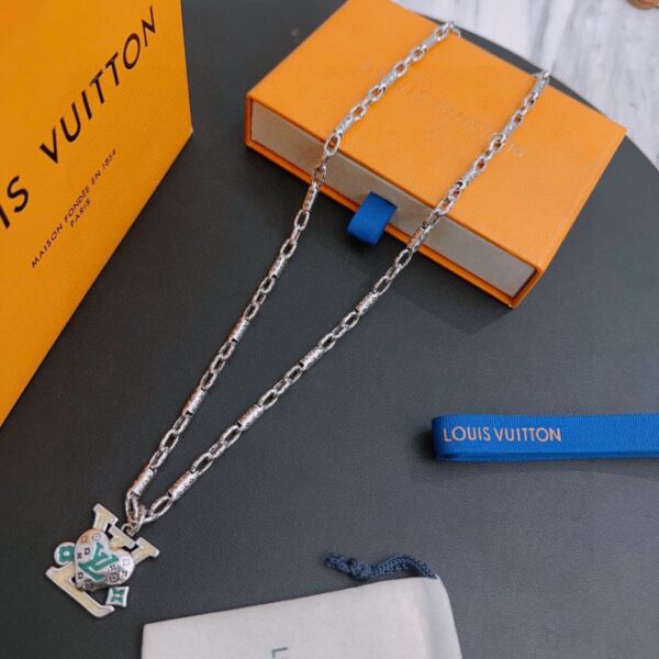réplica,joyas,joyería,1:1,replica,fake,lujo,barato Collar Louuis Vuitton Contador RW nuevo modelo de pareja de estilo (D6AA)