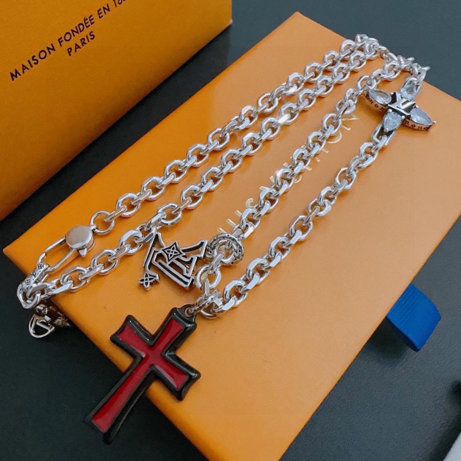 réplica,joyas,joyería,1:1,replica,fake,lujo,barato réplica,joyas,joyería,1:1,replica,fake,lujo,barato Collar Louuis Vuitton RW estilo pareja mismo estilo (4ADA)