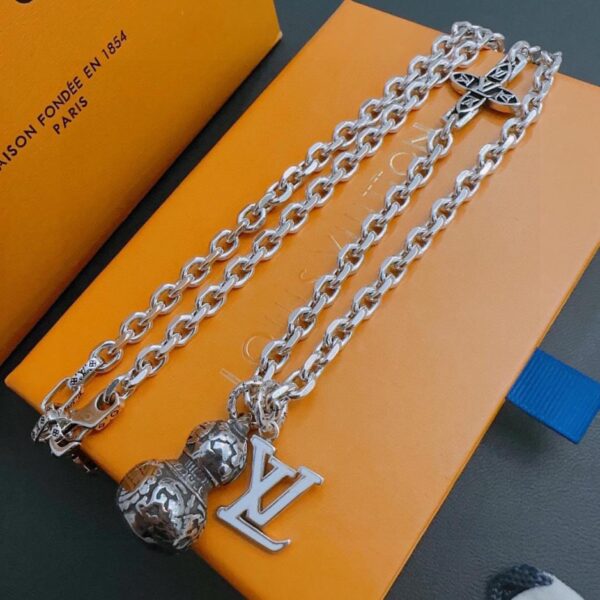 réplica,joyas,joyería,1:1,replica,fake,lujo,barato Collar Louuis Vuitton Contador RW nuevo modelo de pareja de estilo (5B31)