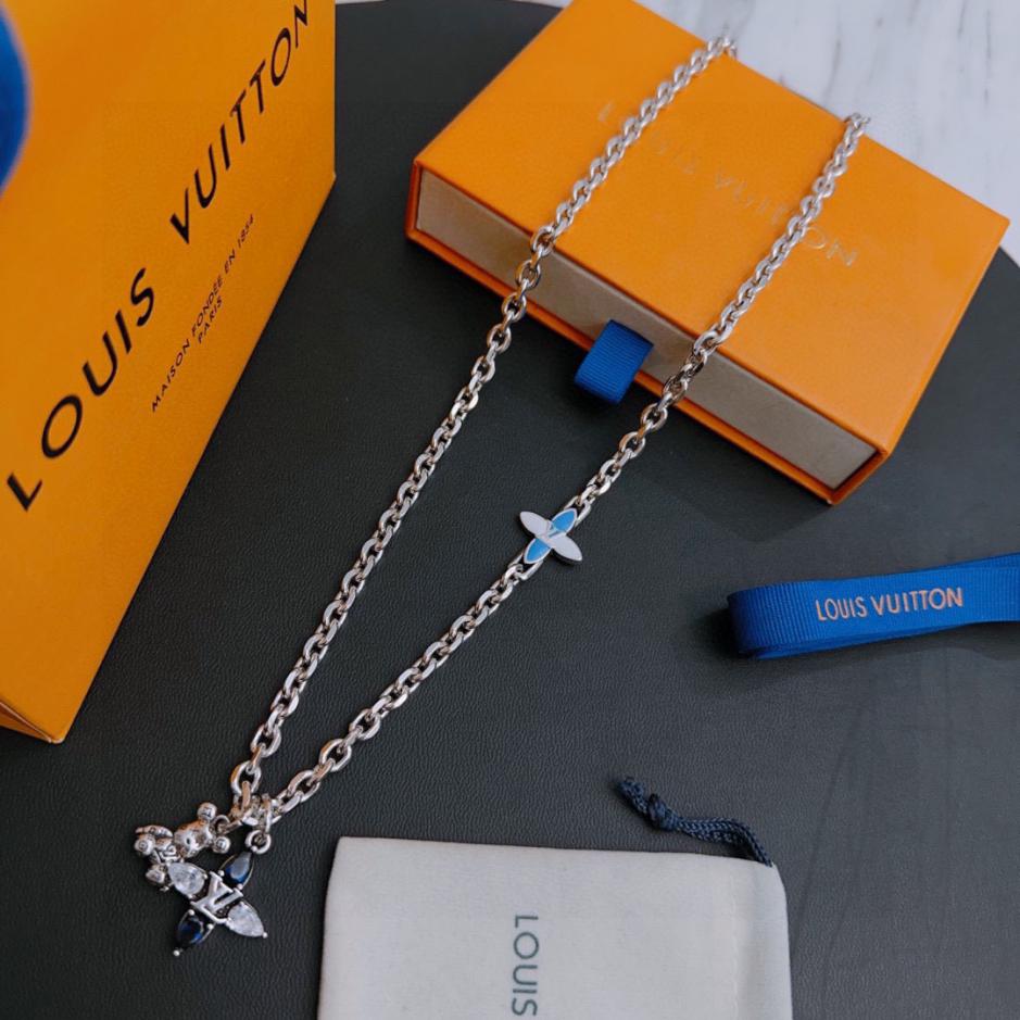 réplica,joyas,joyería,1:1,replica,fake,lujo,barato réplica,joyas,joyería,1:1,replica,fake,lujo,barato Collar Louuis Vuitton Contador RW nuevo modelo de pareja de estilo (668D)