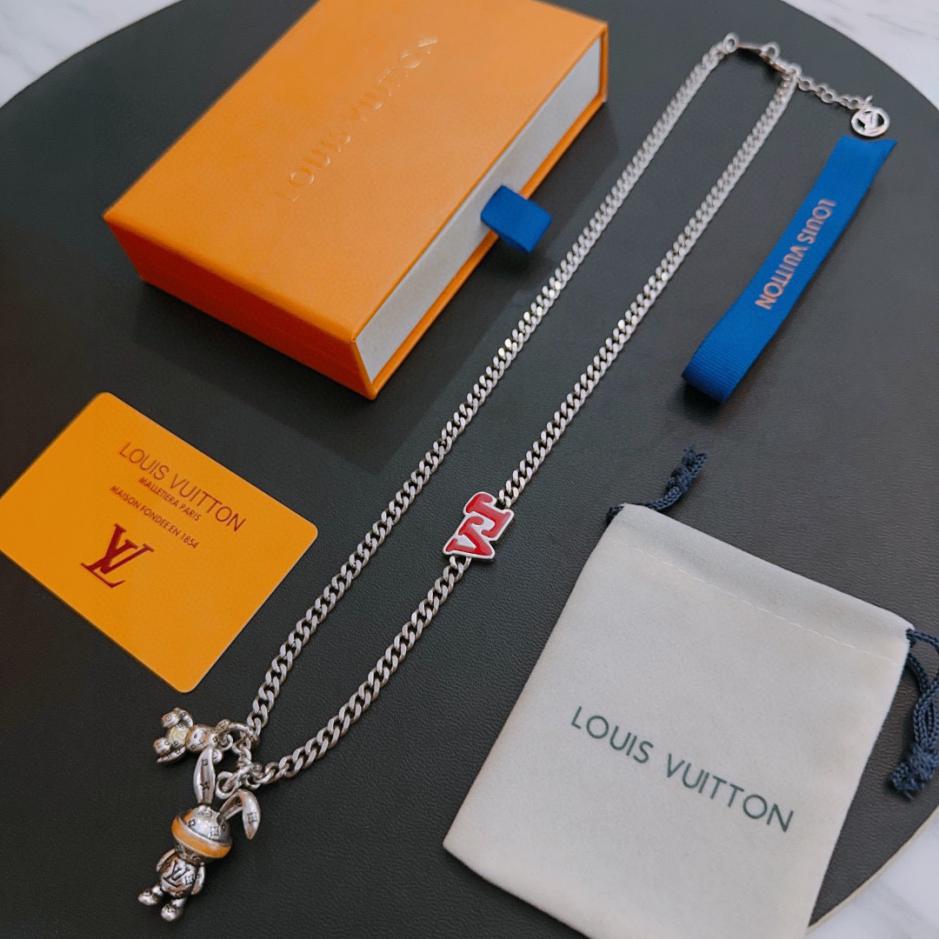réplica,joyas,joyería,1:1,replica,fake,lujo,barato réplica,joyas,joyería,1:1,replica,fake,lujo,barato Collar Louuis Vuitton Contador RW nuevo modelo de pareja de estilo (124D)