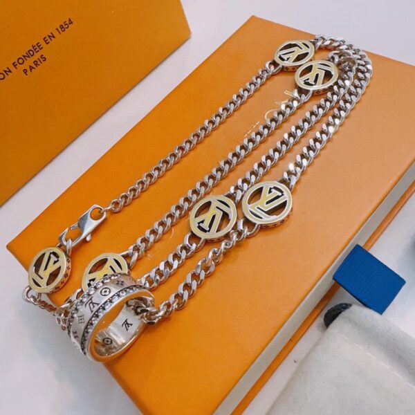 réplica,joyas,joyería,1:1,replica,fake,lujo,barato Collar Louuis Vuitton Contador RW nuevo modelo de pareja de estilo (523E)
