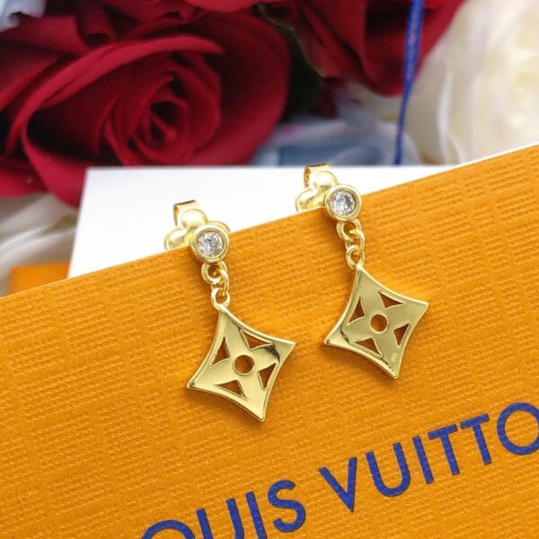 réplica,joyas,joyería,1:1,replica,fake,lujo,barato Pendientes redondos brillantes de Louuis Vuitton (62E0)