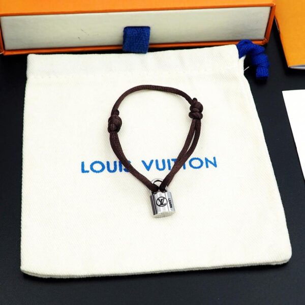 réplica,joyas,joyería,1:1,replica,fake,lujo,barato Pulsera con cierre benéfico para parejas nueva de Louis Vuitton Marrón (0886)