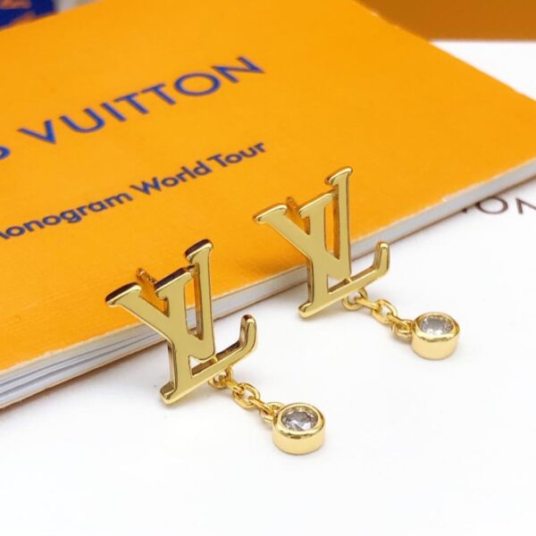 réplica,joyas,joyería,1:1,replica,fake,lujo,barato El último diamante con colgante de borla brillante con letras de Louuis Vuitton (7FB1)
