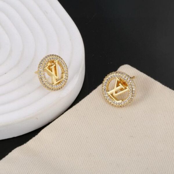 réplica,joyas,joyería,1:1,replica,fake,lujo,barato Pendientes con letras Louis Vuitton (C783)