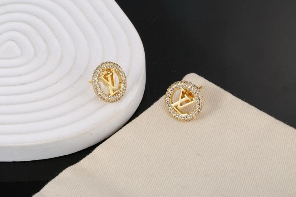réplica,joyas,joyería,1:1,replica,fake,lujo,barato réplica,joyas,joyería,1:1,replica,fake,lujo,barato Pendientes Louis Vuitton Pendientes con letras (8027)