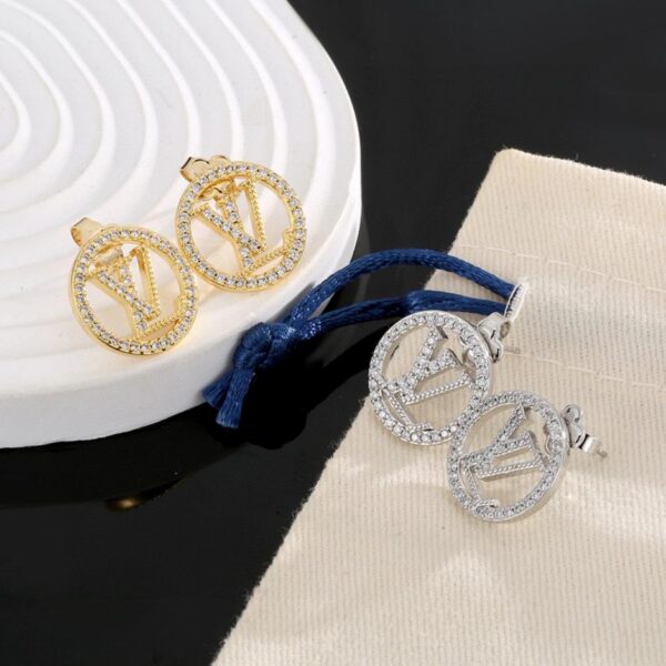 réplica,joyas,joyería,1:1,replica,fake,lujo,barato Pendientes Louis Vuitton Pendientes con letras (D5FD)