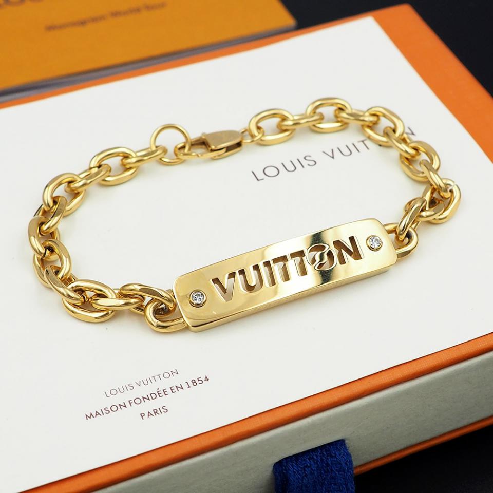 réplica,joyas,joyería,1:1,replica,fake,lujo,barato réplica,joyas,joyería,1:1,replica,fake,lujo,barato Pulsera de identificación Louis Vuitton(C777)