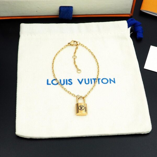 réplica,joyas,joyería,1:1,replica,fake,lujo,barato Brazalete Lockit plateado de edición limitada Charity Lock de Louis Vuitton (3BDF)