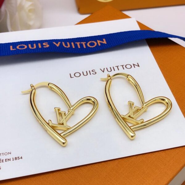 réplica,joyas,joyería,1:1,replica,fake,lujo,barato Aretes con forma de letra y gota de aceite de Louuis Vuitton (C687)