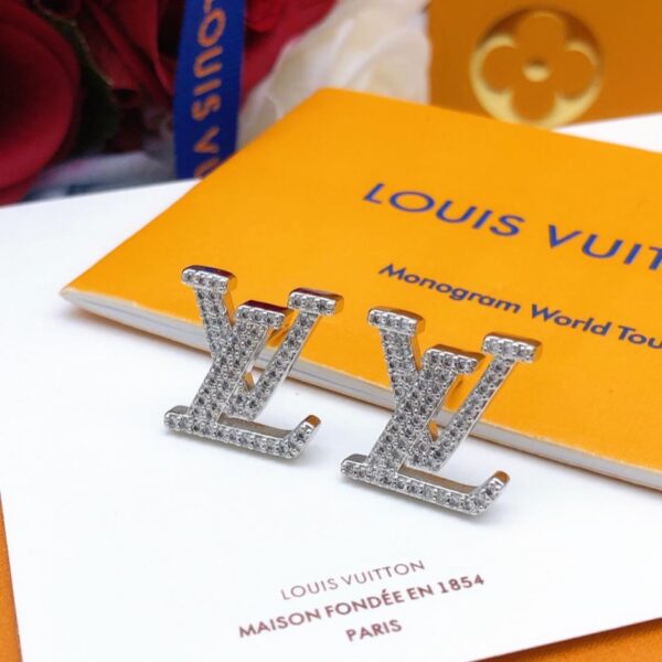 réplica,joyas,joyería,1:1,replica,fake,lujo,barato Louis Vuitton nuevo anillo plateado con estampado de logo talla 6-11 (B7CA)