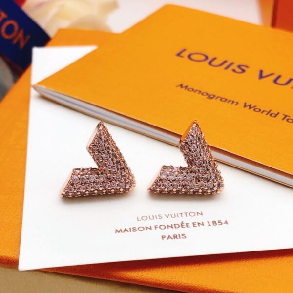 réplica,joyas,joyería,1:1,replica,fake,lujo,barato Louuis Vuitton último diamante en forma de V en oro rosa (651C)
