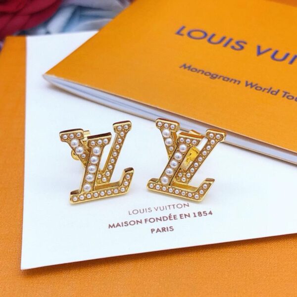 réplica,joyas,joyería,1:1,replica,fake,lujo,barato Louuis Vuitton última pulsera de perlas brillantes (90F1)