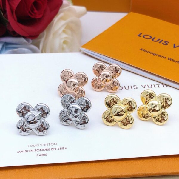 réplica,joyas,joyería,1:1,replica,fake,lujo,barato Pendientes con cuentas de arroz de Louuis Vuitton (50E4)
