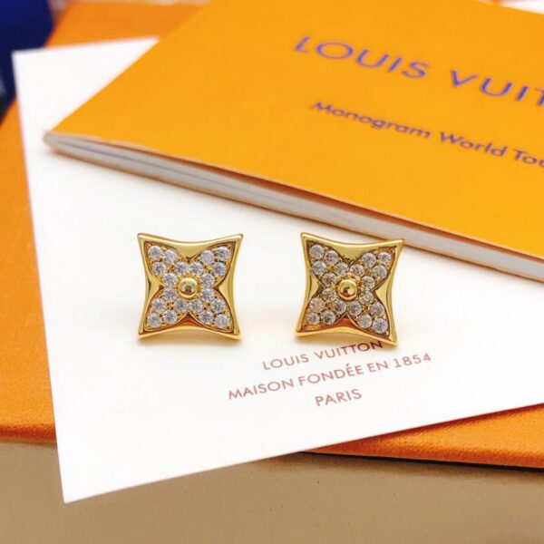 réplica,joyas,joyería,1:1,replica,fake,lujo,barato Pendientes con forma de flor de Louuis Vuitton (D5E7)