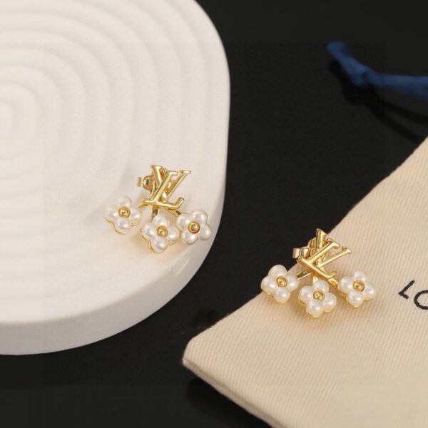 réplica,joyas,joyería,1:1,replica,fake,lujo,barato Pendientes con letras Louis Vuitton (70EA)