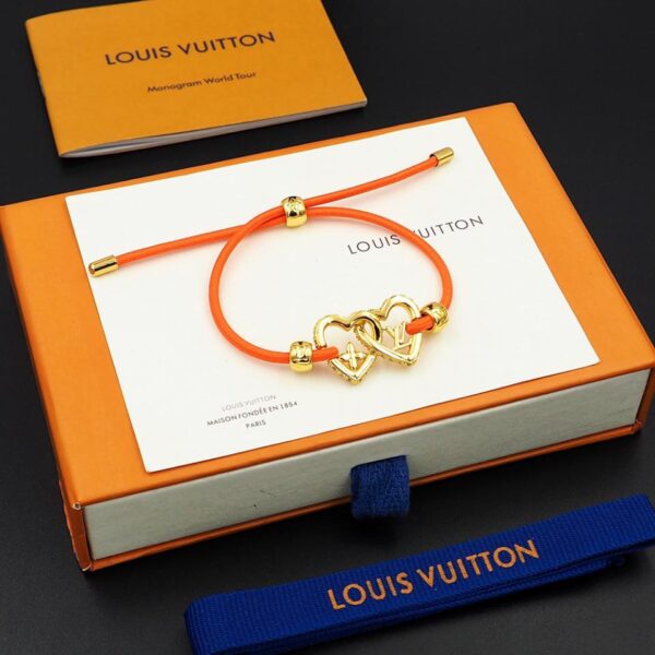 réplica,joyas,joyería,1:1,replica,fake,lujo,barato Pulsera de cordón elástico Louis Vuitton My LV Love (36A4)