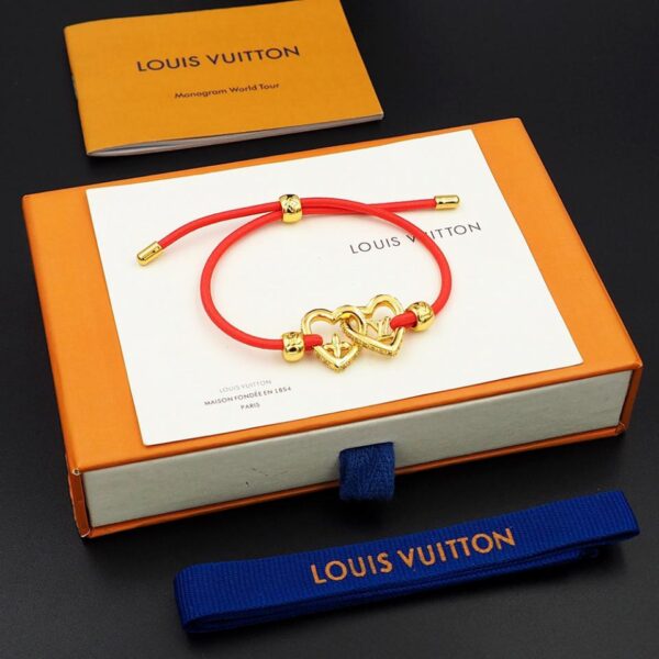 réplica,joyas,joyería,1:1,replica,fake,lujo,barato Pulsera de cordón elástico Louis Vuitton My LV Love (42C2)