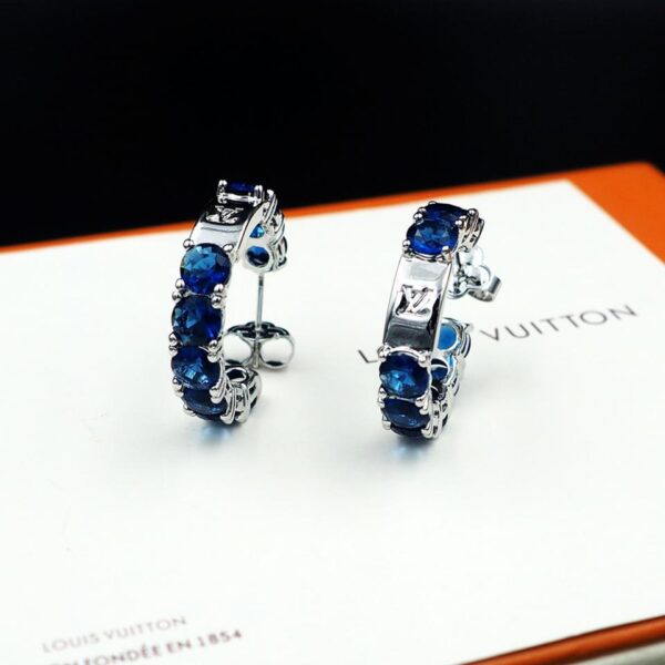réplica,joyas,joyería,1:1,replica,fake,lujo,barato Pendientes completos de diamantes con cristales de Louis Vuitton (858A)