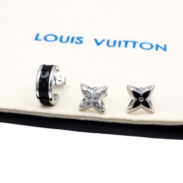 réplica,joyas,joyería,1:1,replica,fake,lujo,barato Pendientes Louis Vuitton Nanogram Esmalte (80C6)