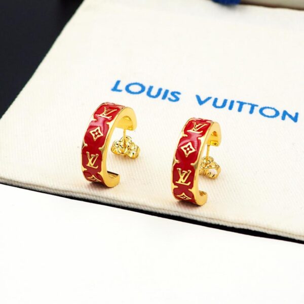 réplica,joyas,joyería,1:1,replica,fake,lujo,barato Pendientes Louis Vuitton Nanogram Esmalte (58DB)