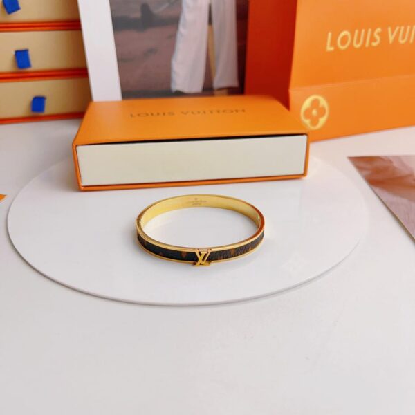 réplica,joyas,joyería,1:1,replica,fake,lujo,barato Pulsera de metal cosida para presbicia vintage Louis Vuitton (A362)