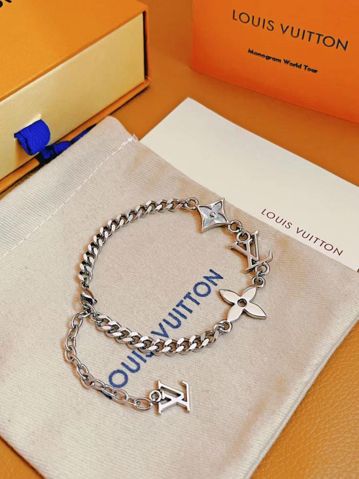 réplica,joyas,joyería,1:1,replica,fake,lujo,barato réplica,joyas,joyería,1:1,replica,fake,lujo,barato Pulsera Louis Vuitton MNG Row (CFB0)