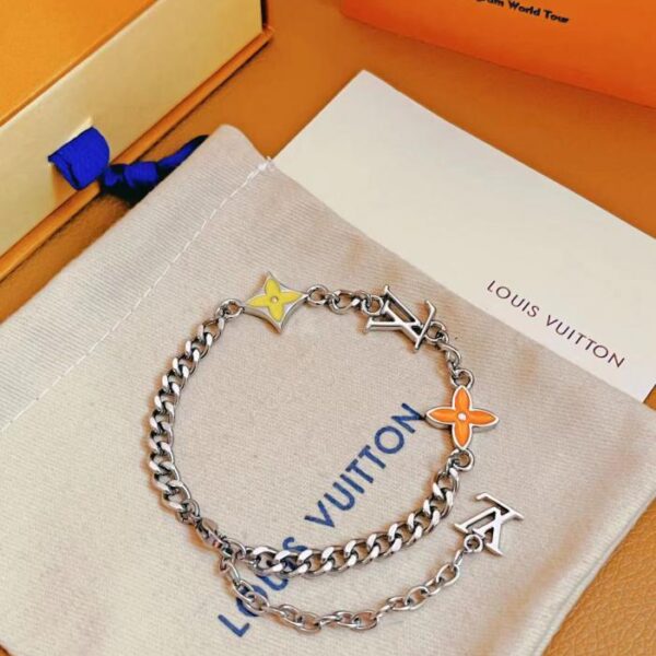 réplica,joyas,joyería,1:1,replica,fake,lujo,barato Pulsera con fila de monogramas de Louuis Vuitton (C8E2)