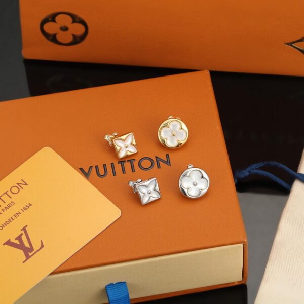 réplica,joyas,joyería,1:1,replica,fake,lujo,barato Aretes tipo bolso con letras de Louuis Vuitton (901D)