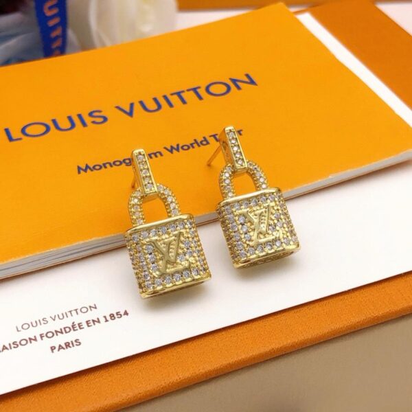 réplica,joyas,joyería,1:1,replica,fake,lujo,barato Louuis Vuitton último colgante presbicia rombo oro con diamantes (0F52)
