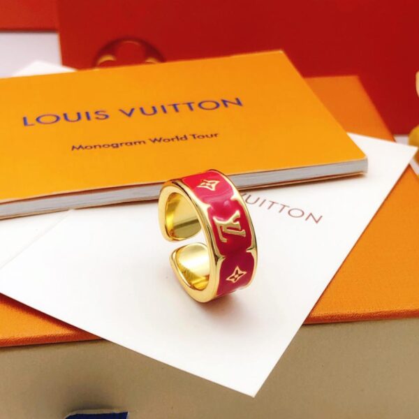 réplica,joyas,joyería,1:1,replica,fake,lujo,barato Louuis Vuitton último anillo de goteo de aceite rojo (189E)