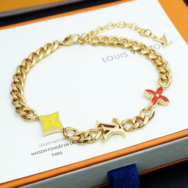 réplica,joyas,joyería,1:1,replica,fake,lujo,barato Pulsera con fila de monogramas de Louuis Vuitton (CCE8)
