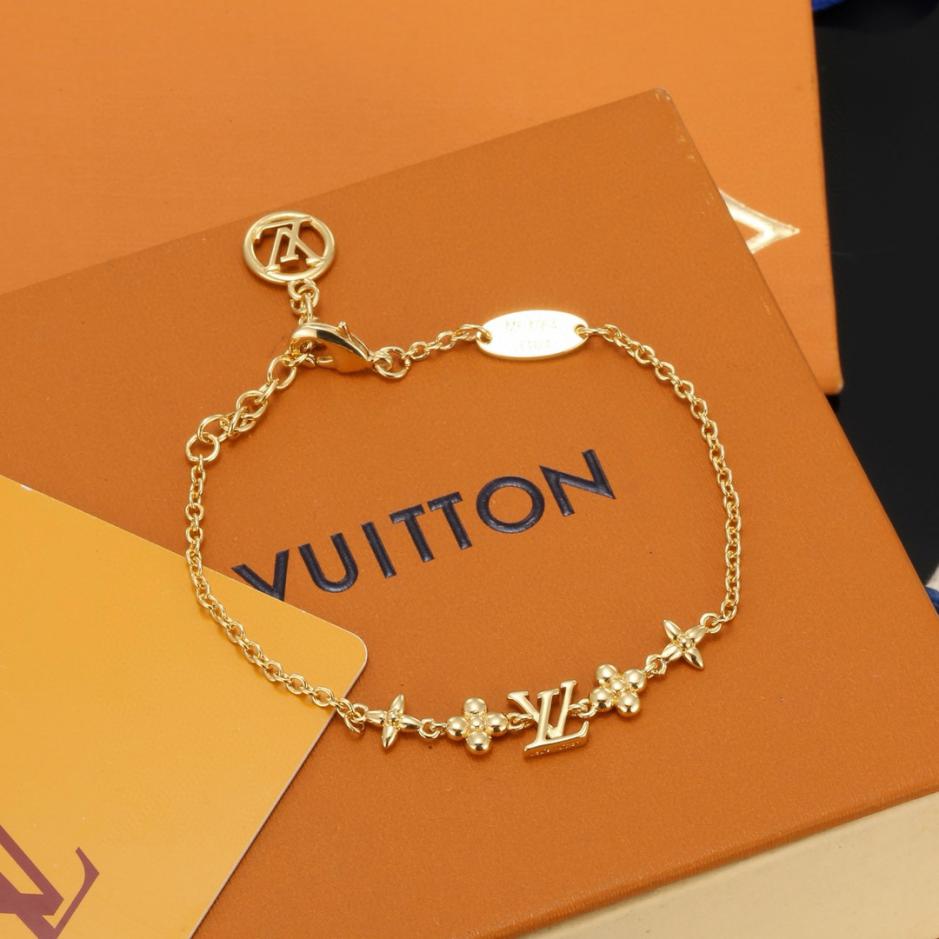 réplica,joyas,joyería,1:1,replica,fake,lujo,barato réplica,joyas,joyería,1:1,replica,fake,lujo,barato Pulsera con letras Louis Vuitton (3FA9)
