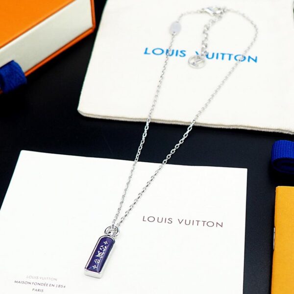 réplica,joyas,joyería,1:1,replica,fake,lujo,barato Collar con etiqueta pequeña Louis Vuitton (36B4)