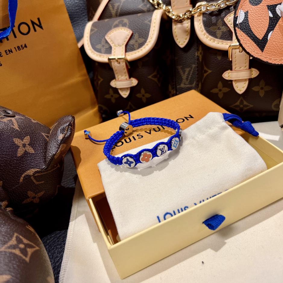 réplica,joyas,joyería,1:1,replica,fake,lujo,barato réplica,joyas,joyería,1:1,replica,fake,lujo,barato Pulsera trenzada 𝐜𝐨𝐥𝐨𝐫𝐬 con monograma de Louis Vuitton (72A5)