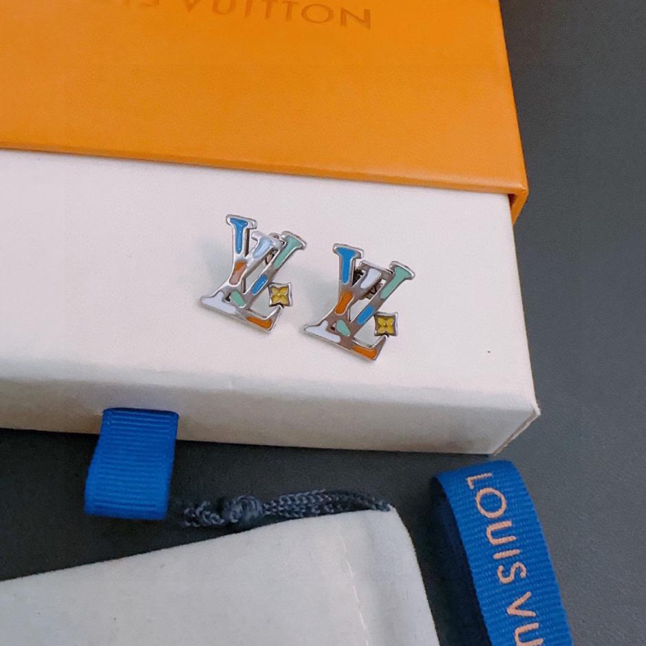 réplica,joyas,joyería,1:1,replica,fake,lujo,barato réplica,joyas,joyería,1:1,replica,fake,lujo,barato Pendientes Louis Vuitton Contador RW nuevo modelo de pareja de estilo (7845)