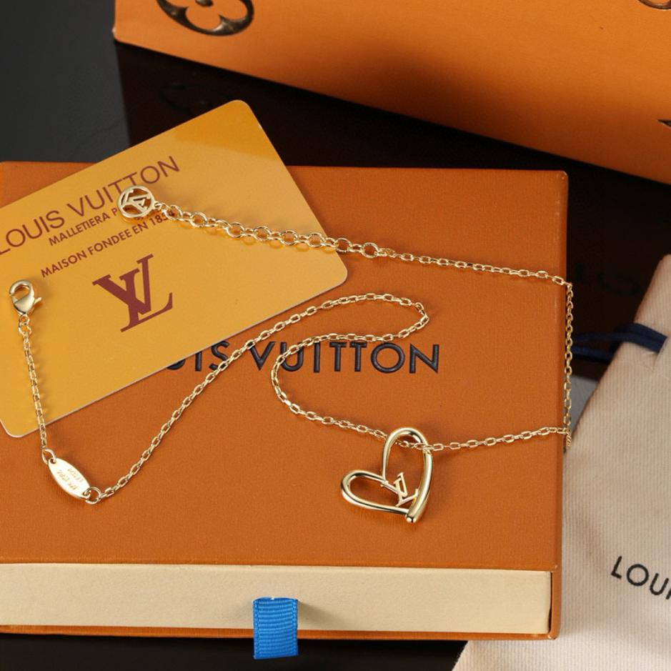 réplica,joyas,joyería,1:1,replica,fake,lujo,barato réplica,joyas,joyería,1:1,replica,fake,lujo,barato Collar de corazón Louis Vuitton (6E1B)