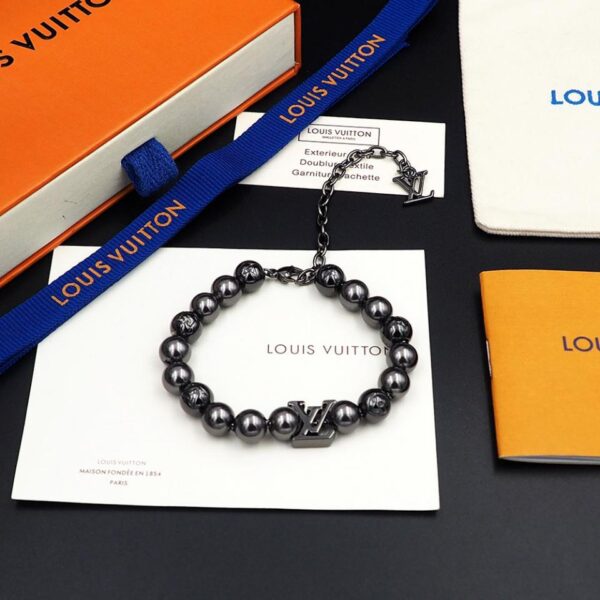 réplica,joyas,joyería,1:1,replica,fake,lujo,barato Pulsera de perlas con monograma de Louis Vuitton (01EA)