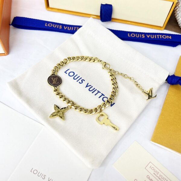 réplica,joyas,joyería,1:1,replica,fake,lujo,barato Nueva pulsera Monogram Lock de Louis Vuitton (A56A)