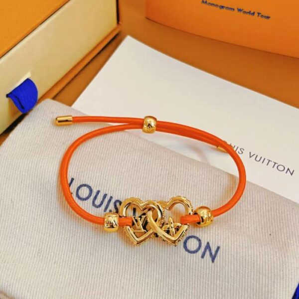 réplica,joyas,joyería,1:1,replica,fake,lujo,barato Pulsera de cordón elástico Louis Vuitton My LV Love (16AF)