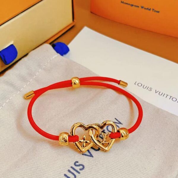 réplica,joyas,joyería,1:1,replica,fake,lujo,barato Louis Vuitton Pulsera de cordón elástico My LV Love (4133)